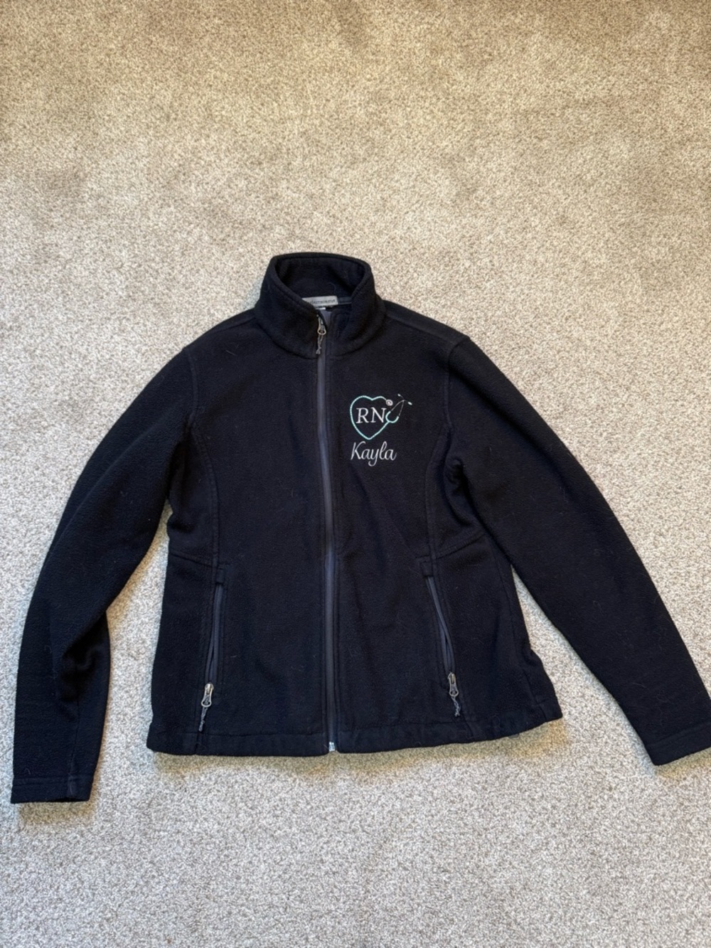 Port Authority Black Fleece Full-Zip Jacket